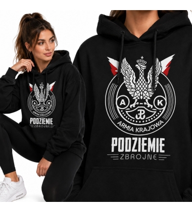 Damska bluza z kapturem AK PODZIEMIE ZBROJNE